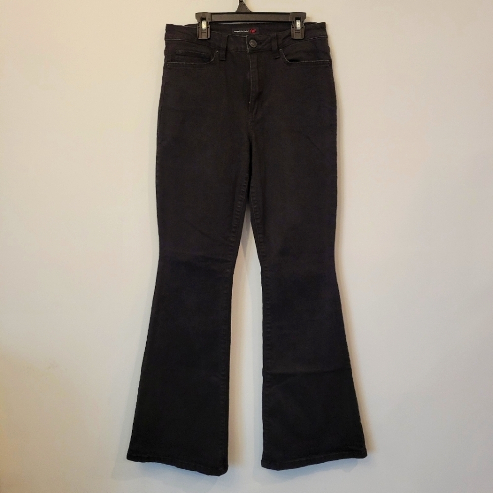 YMI black flare leg jeans size 11/30 32" inseam